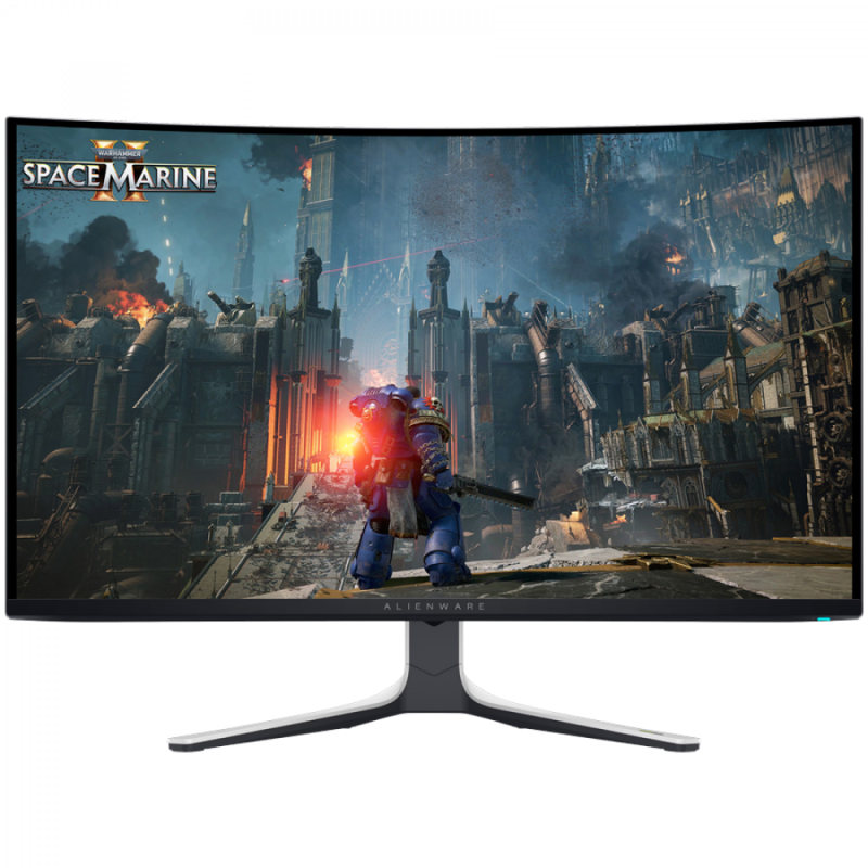 Dell Alienware AW3225QF Gaming Monitor, 32"(31.6") QD OLED UHD 3840x2160 240Hz AR, 1000 cd/m2 (HDR peak), 1m:1, 0.03ms, 178/178, 1xDP 1.4, 2xHDMI 2.1, 1xUSB Type-B up, 2xUSB Type-A down, 1xUSB Type-C down, NVIDIA G-SYNC, Height, Tilt, Swivel, Pivot