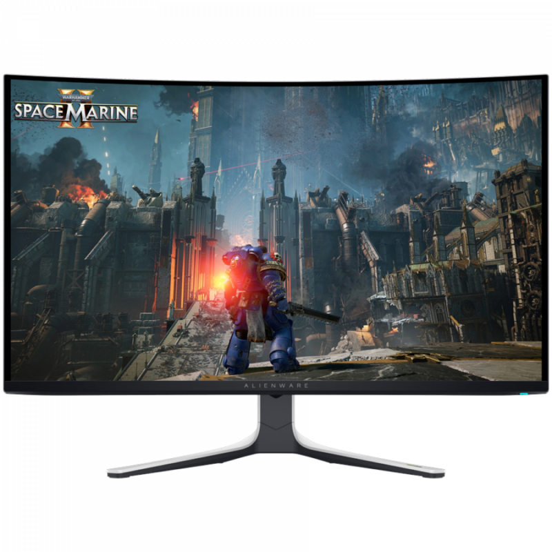 Dell Alienware AW3225QF Gaming Monitor, 32"(31.6") QD OLED UHD 3840x2160 240Hz AR, 1000 cd/m2 (HDR peak), 1m:1, 0.03ms, 178/178, 1xDP 1.4, 2xHDMI 2.1, 1xUSB Type-B up, 2xUSB Type-A down, 1xUSB Type-C down, NVIDIA G-SYNC, Height, Tilt, Swivel, Pivot