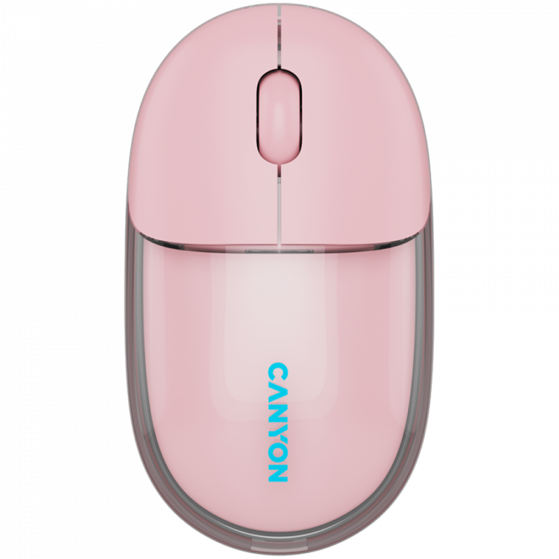 CANYON mouse OnClick 24 BT/ Wireless Transparent/Pink