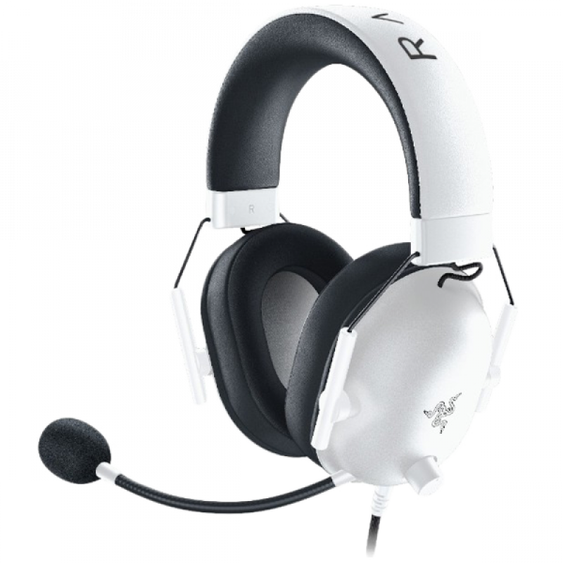Razer BlackShark V2 X - White, 12 Hz – 28 KHz Frequency Response, 32 Ω (1 kHz) Impedance, Razer TriForce Driver, Breathable memory foam, Advanced passive noise cancellation, Analog 3.5 mm Connection, 100 Hz – 10 kHz Microphone Frequency, 1.3 m