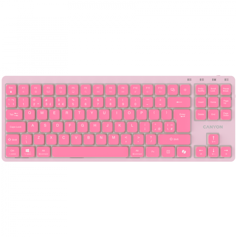 CANYON Keyboard OnType 10 Low Profile EN Wired Pink