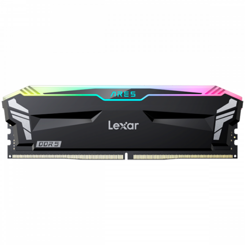 Lexar 32GB Kit (2x16GB) Ares DDR5 6000 CL32 1.35V heatsink, Non-RGB lighting, Dual pack, Black Color