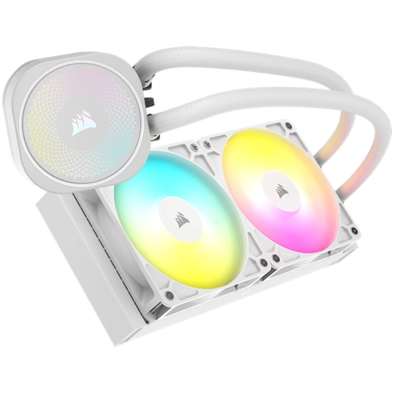 CORSAIR NAUTILUS 240 ARGB White, 240mm Radiator, Liquid CPU Cooler