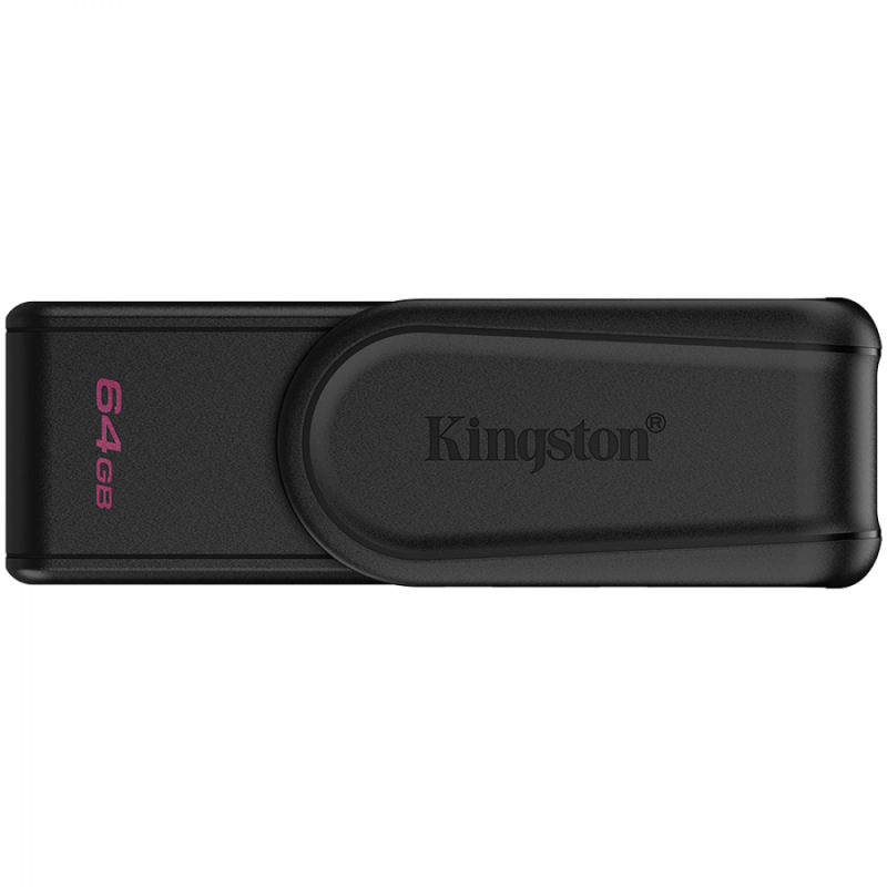 Kingston  64GB Portable USB 3.2 Gen 1 DataTraveler Exodia S (Black/Black)
