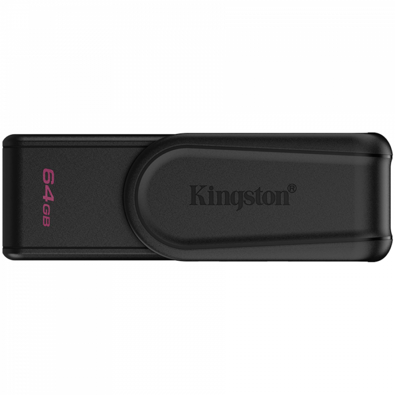 Kingston  64GB Portable USB 3.2 Gen 1 DataTraveler Exodia S (Black/Black)