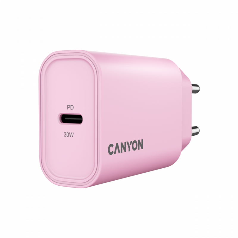 CANYON charger OnCharge 30CL Max Power 30W 1xPD EU Pink