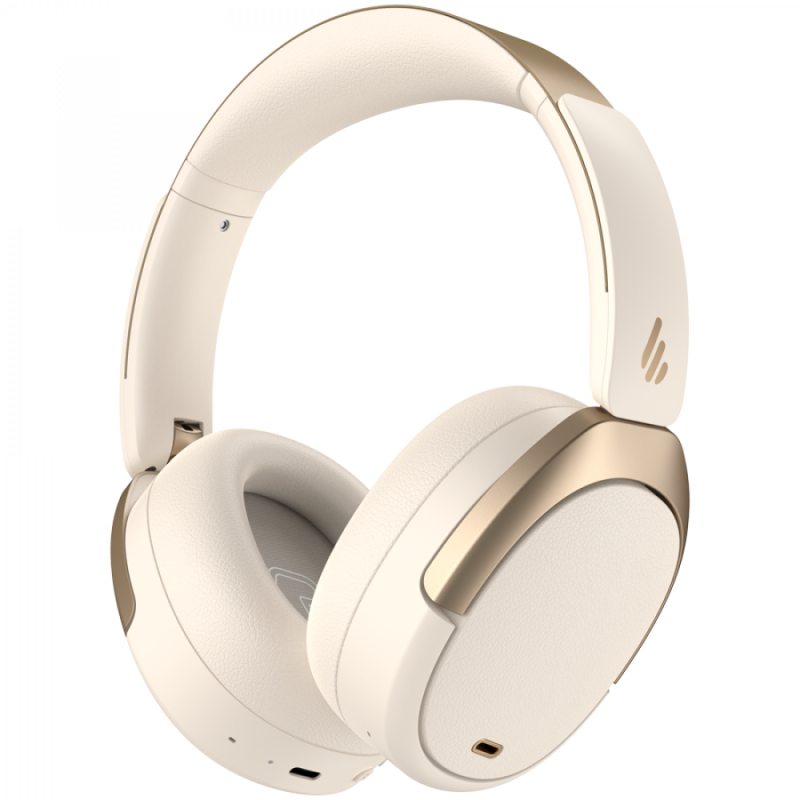 Edifier WH950NB Wireless Over-Ear Headphones, 40mm Dynamic Titanium-Coated Drivers, BT V5.3, ANC, Hi-Res Audio Certification, Up To 55H Battery, USB-C, Ivory