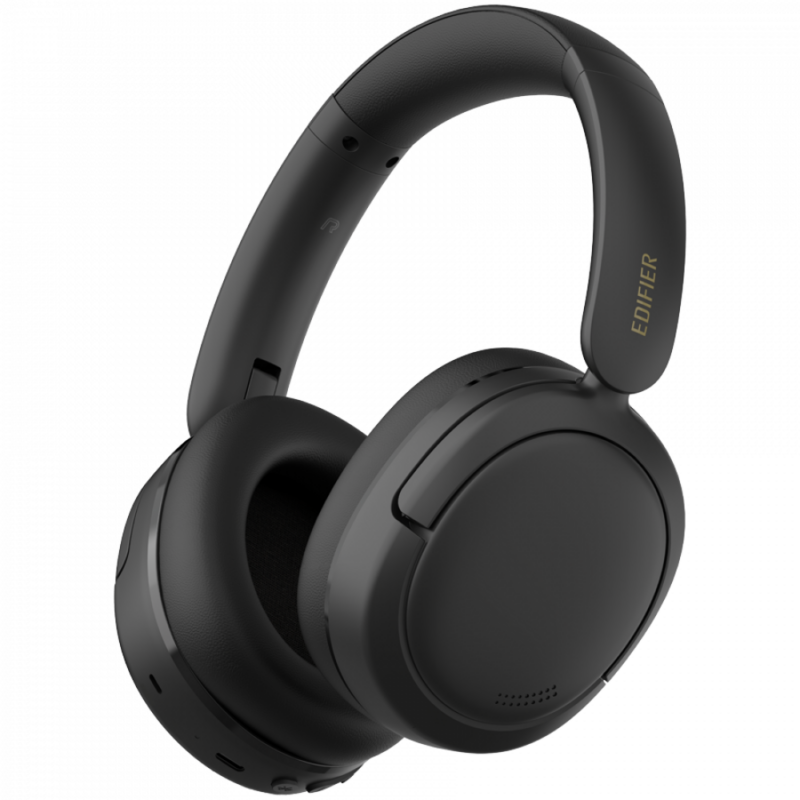 Edifier W800BT SE Wireless Over-Ear Headphones, 40mm Dynamic Titanium-Coated Drivers, BT V5.4, Multipoint Connection, AI Call Noise Reduction, Up To 45H Battery, USB-C, Black