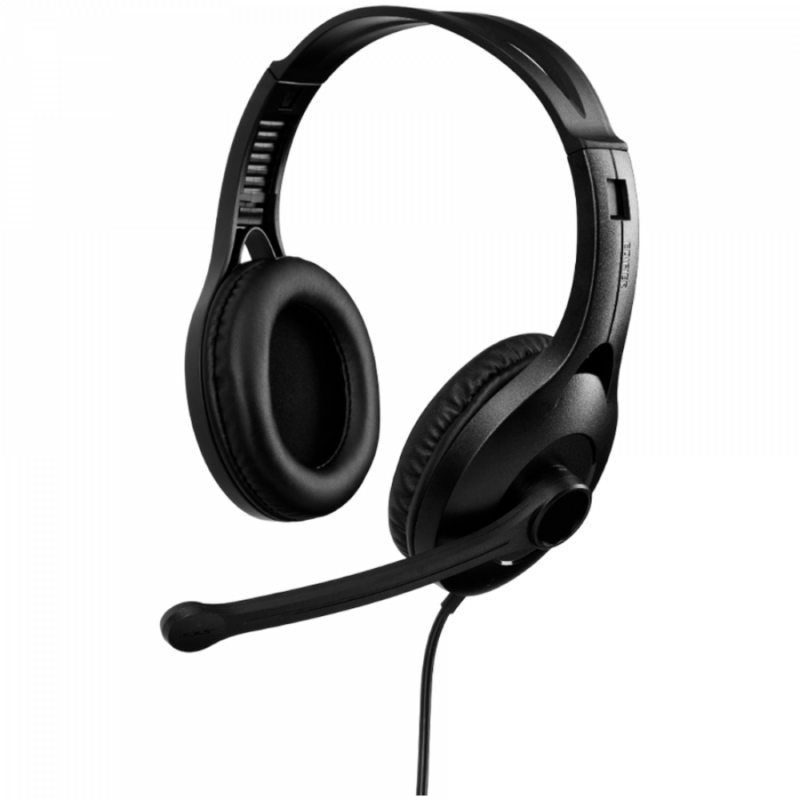 Edifier K800 USB Over-Ear Headphones, 40mm Drivers, Noise-Cancelling Microphone, Inline controls, Black