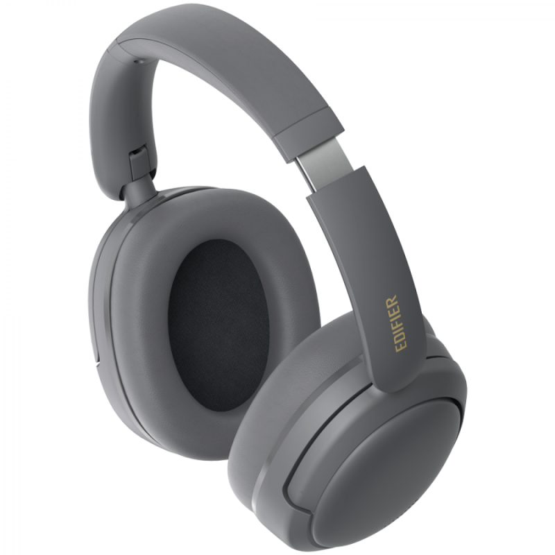 Edifier W800BT SE Wireless Over-Ear Headphones, 40mm Dynamic Titanium-Coated Drivers, BT V5.4, Multipoint Connection, AI Call Noise Reduction, Up To 45H Battery, USB-C, Gray