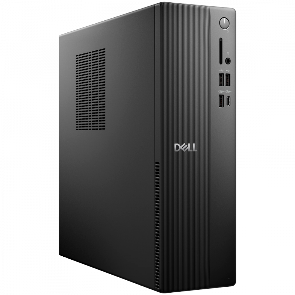 Dell Slim Desktop (ECS1250), Intel Core i5 14400 (10C, 16T, 20MB cache, up to 4.7GHz), 8GB (1x8GB) DDR5, 512GB M.2 SSD, Intel UHD Graphics 730, Wi-Fi+BT, BG KBD, Mouse, Ubuntu, 3Y ProSupport