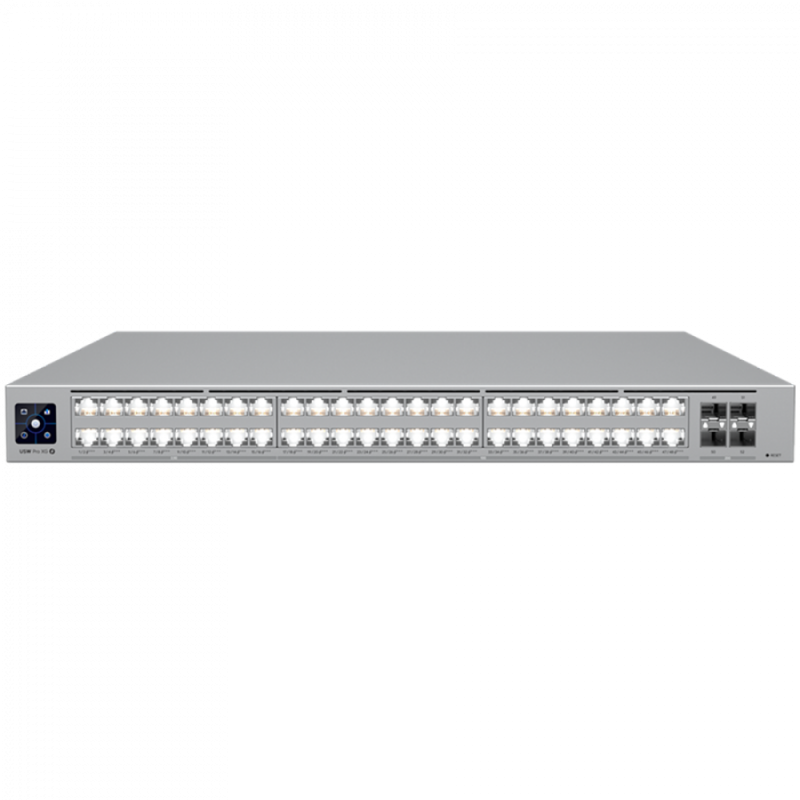 Ubiquiti Layer 3 Etherlighting USW-Pro-XG-48-PoE-EU  (32) 10 GbE, (16) 2.5 GbE PoE, and (4) 25G SFP28 ports