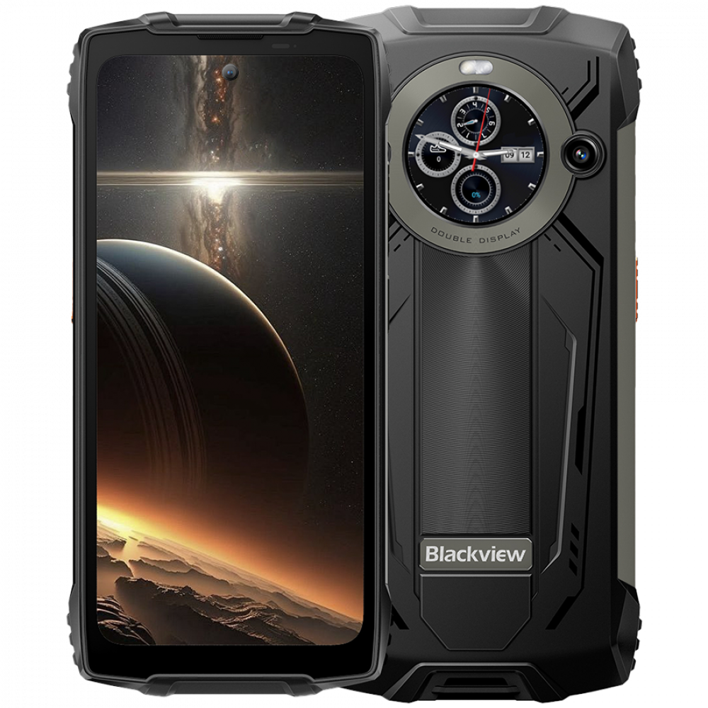 Blackview Rugged BV8200 LTE 6.5-inch FHD+IPS 1080x2400 120Hz Corning 3th + 1.3-inch 360x360 12+256GB MT8781 Octa-core 2.2GHz 8800mAh NO Charger CAM Front 32MP Rear 50+13MP IP68/IP69K/MIL-STD-810H NFC Fingerprint Black