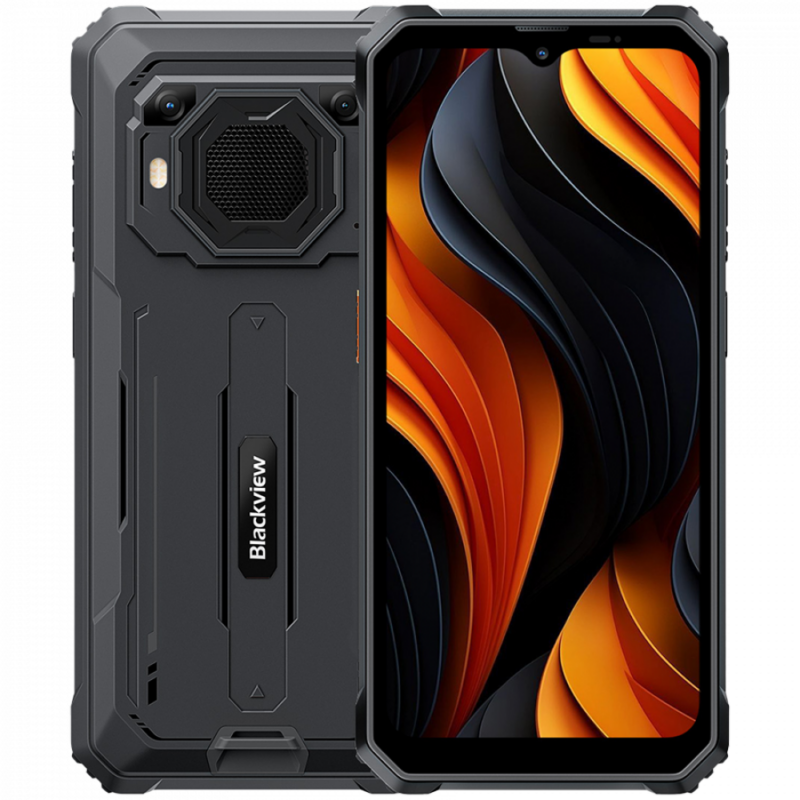 Blackview BV6200 Plus LTE 6.56" HD+IPS 720x1612 90Hz  8+256GB Unisoc T606 Octa-core 1.6GHz CAM Front 13MP Rear 16+2MP IP68/IP69K/MIL-STD-810H NFC Fingerprint 11000mAh NO Charger Android 14 Black