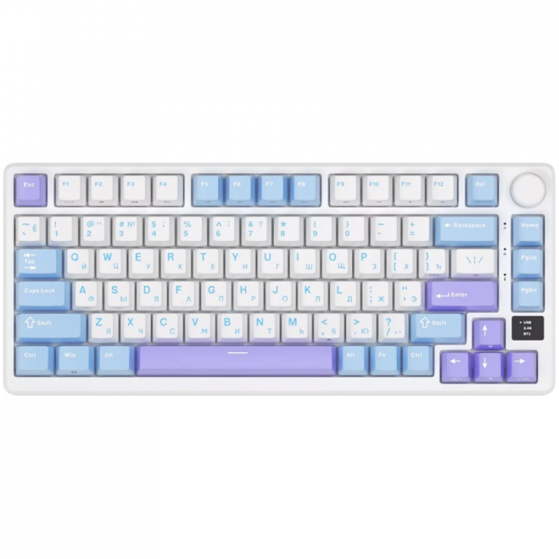 ROYAL KLUDGE RK-M75 Taro Milk Gaming Keyboard K Silver switch