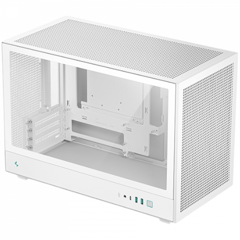 DeepCool CH260 WH, Mini Tower, Mini-ITX, 2xUSB3.0, 1xType-C Gen 2, 1xAudio, Mesh Panel, White, 2Y, R-CH260-WHNGM0-G-1