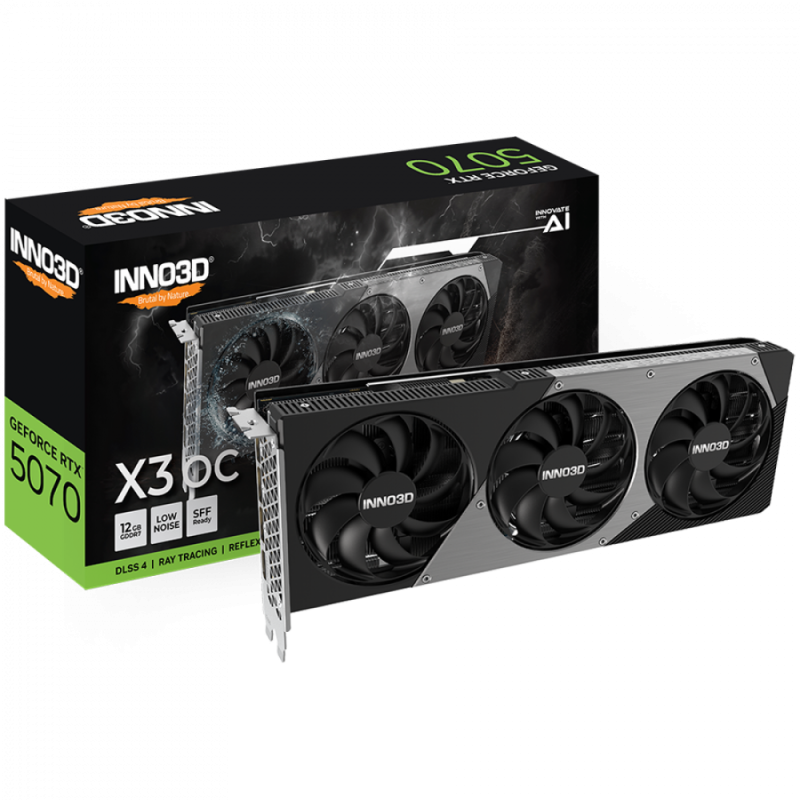 INNO3D GeForce RTX 5070 X3 OC 12GD GDDR7 192-bit HDMI 3x DP