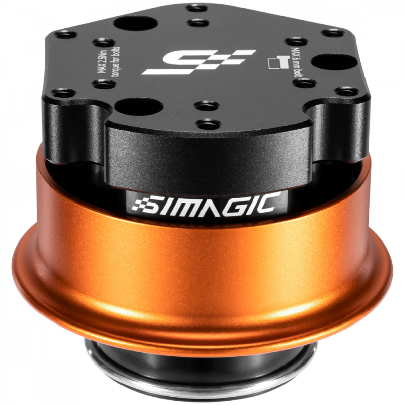 SIMAGIC Quick Release Wheel Adapter, CNC‑machined aluminium