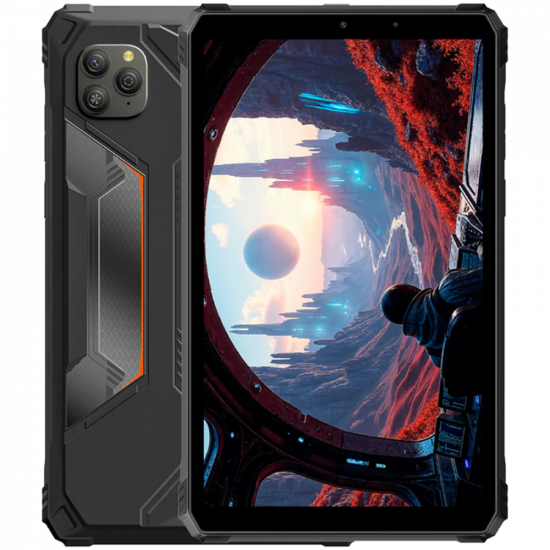 Blackview Active 5 Rugged Tab UMS9230E(T615) Octa-core 1.8GHz,8.68inch FHD+ IPS 800*1340 90Hz Memory: 8GB+128GB, Camera: Front 13MP; Rear 16MP GSM: B2/B3/B5/B8,WCDMA: B1/B8 LTE: B1/B3/B7/B8/B19/B20/B28A/B28B/B40/B41 6600mAh, 18W fast charging, Android 15 Color: Orange