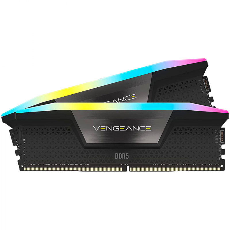 CORSAIR VENGEANCE RGB DDR5 64GB (2 x 32GB) DDR5 6000 CL40-50-50-96 1.35V Intel XMP & AMD EXPO - GREY