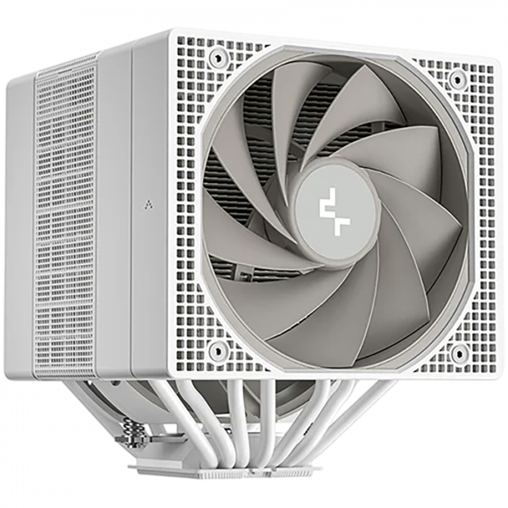 DeepCool ASSASSIN VC ELITE WH, CPU Air Cooler, 1x120mm + 1x140mm FDB Fans, Fan Speed Switch, Vapor Chamber, 7 Heatpipes, White, LGA20xx/1851/1700/1200/115x, AMD AM5/AM4, 144x147x164 mm(LxWxH), R-ASN4-WHNVNN-GJD, 6Y