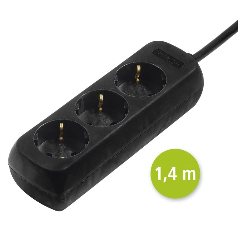 HAMA Разклонител 3гнезда, 1.4м,черен - Image 3