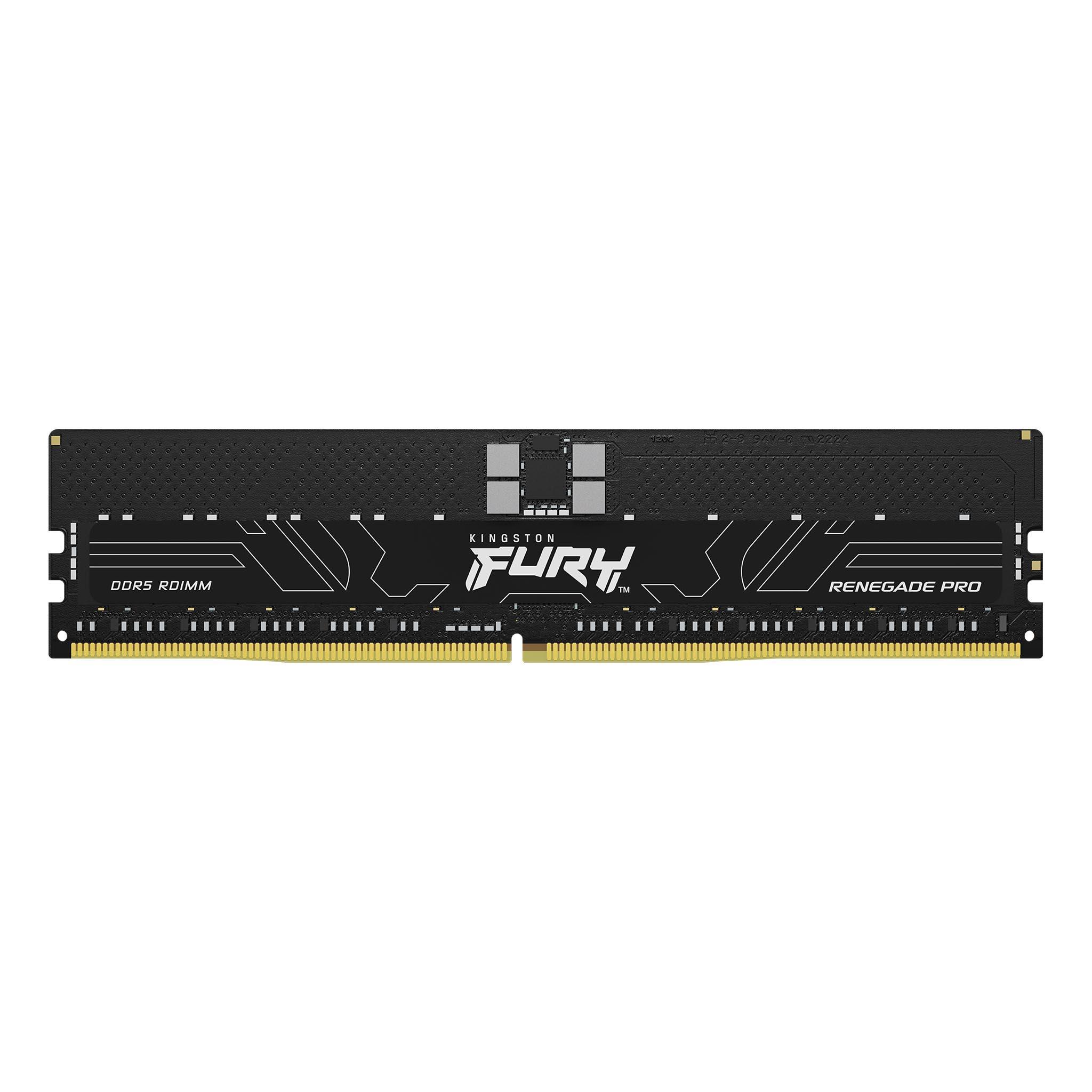 Памет Kingston FURY Renegade Pro 128GB(4x32GB) DDR5 6400MHz CL32 RDIMM - KF564R32RBK4-128 - Image 2