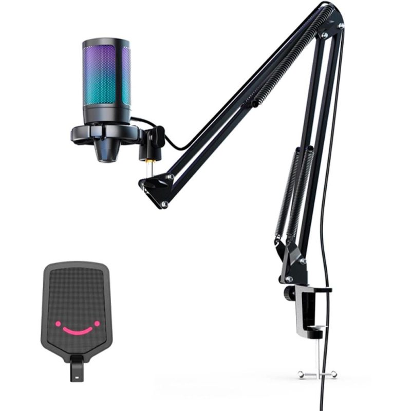 Микрофон със стойка FIFINE A6T RGB - Black - Image 3