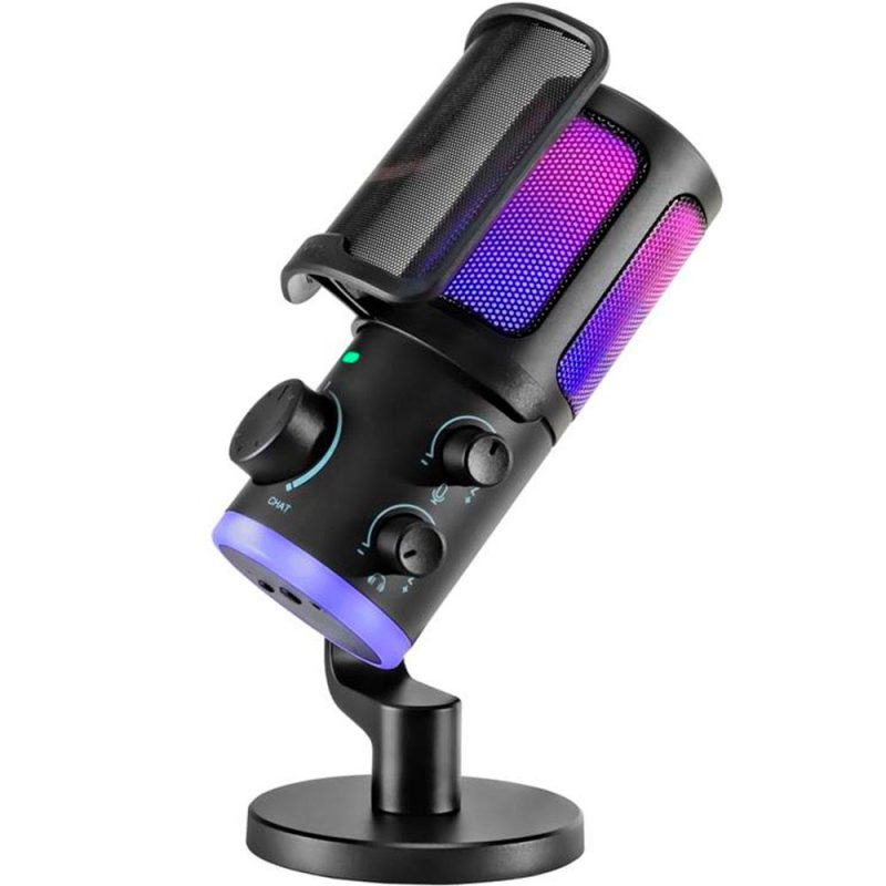 Настолен микрофон FIFINE AM6 RGB - Black - Image 2