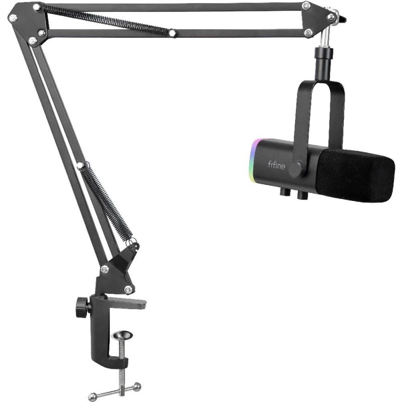 Микрофон със стойка FIFINE AM8T Dynamic RGB - Black - Image 2