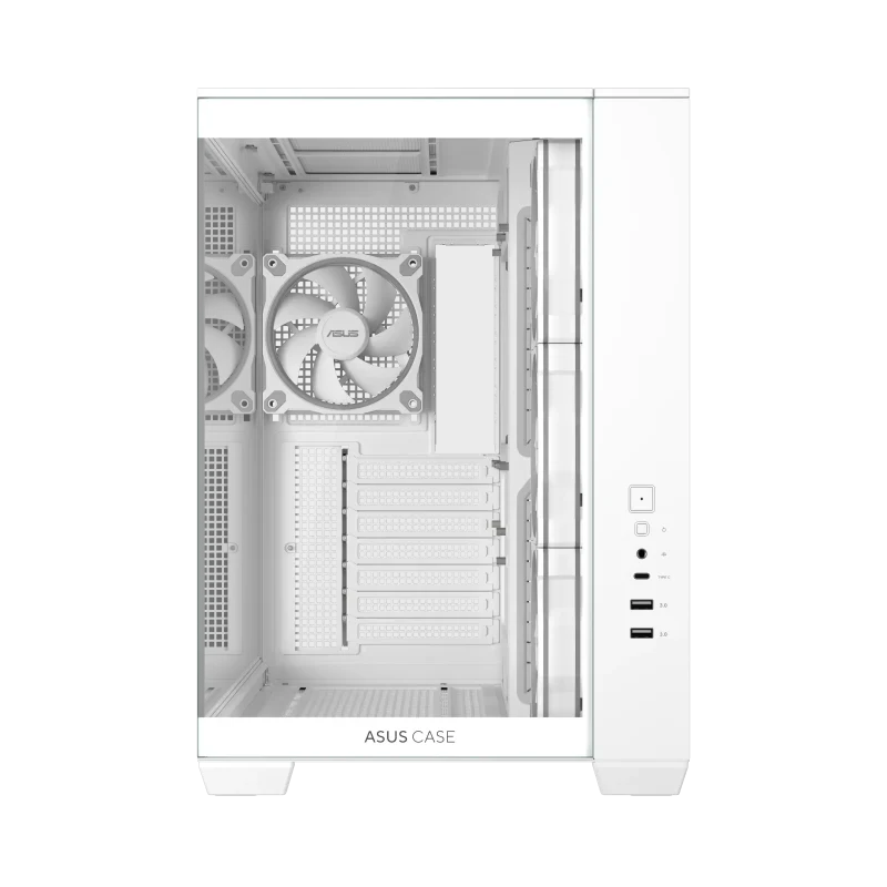 Кутия ASUS A32 PLUS Tempered Glass + 4 ARGB Вентилатора - White - Image 4