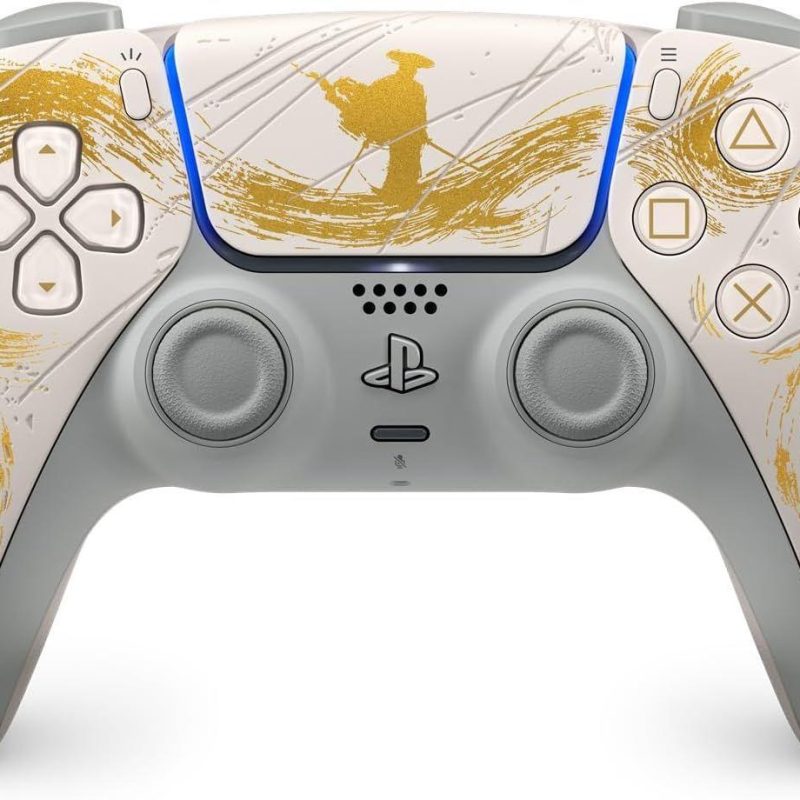Безжичен контролер Sony DualSense - Ghost of Yotei Gold Limited Edition