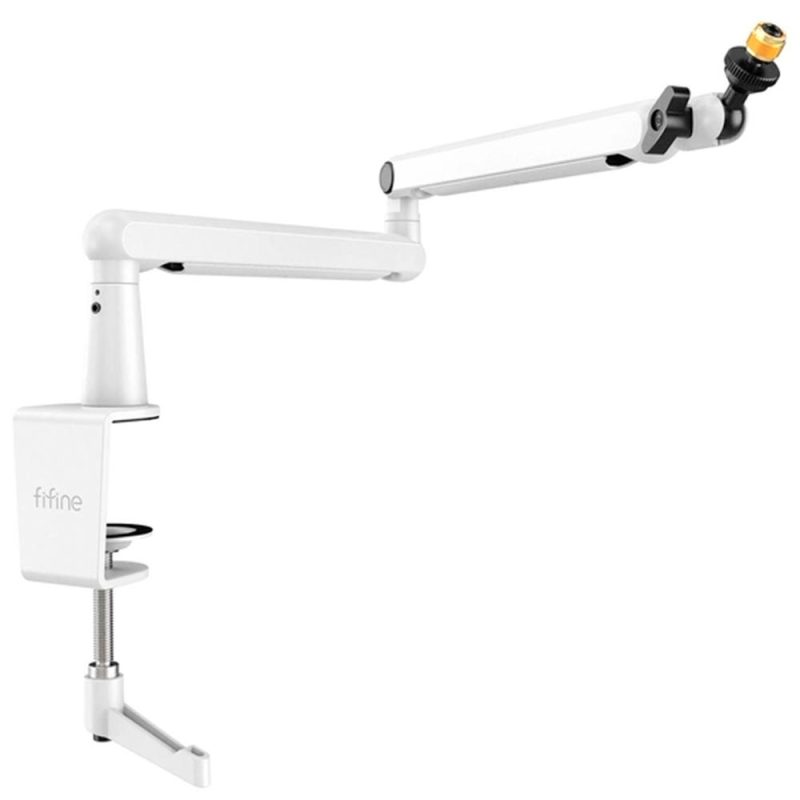 Стойка за микрофон FIFINE BM88 White High End Boom Arm Stand - Image 2