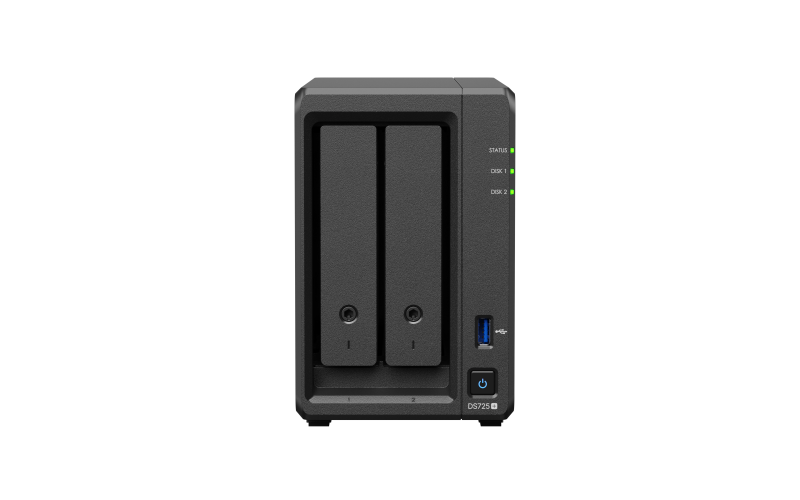 Мрежов сторидж NAS Synology DS725+, за 2 диска 3.5"/2.5", 2 x M.2 NVMe - Image 2
