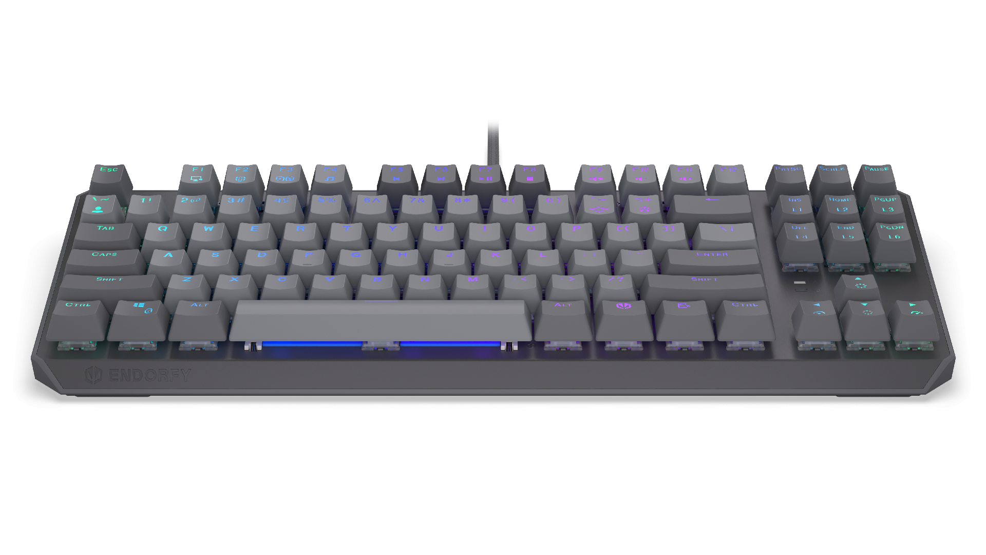 Endorfy механична клавиатура Thock V2 TKL, PBT, Endorfy Red switch, US Layout - Image 3