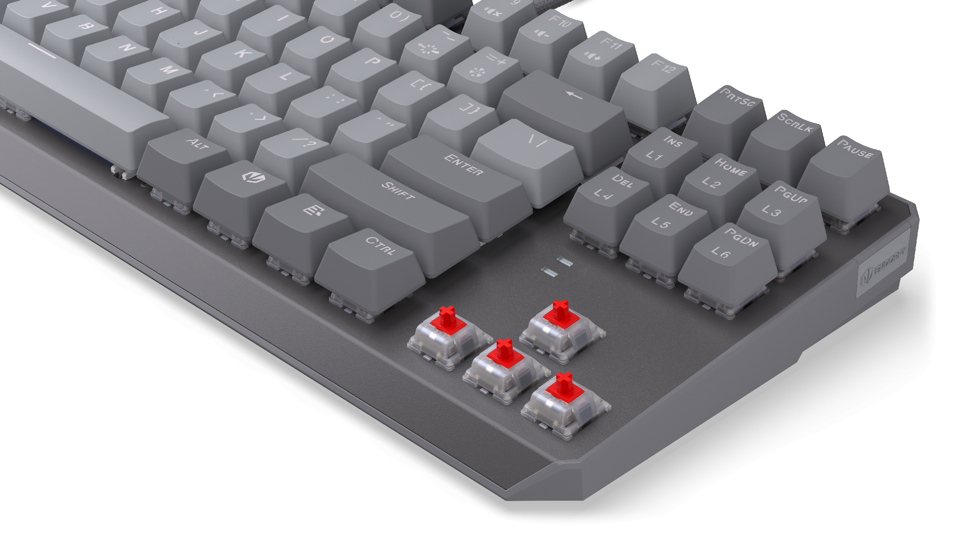 Endorfy механична клавиатура Thock V2 TKL, PBT, Endorfy Red switch, US Layout - Image 8