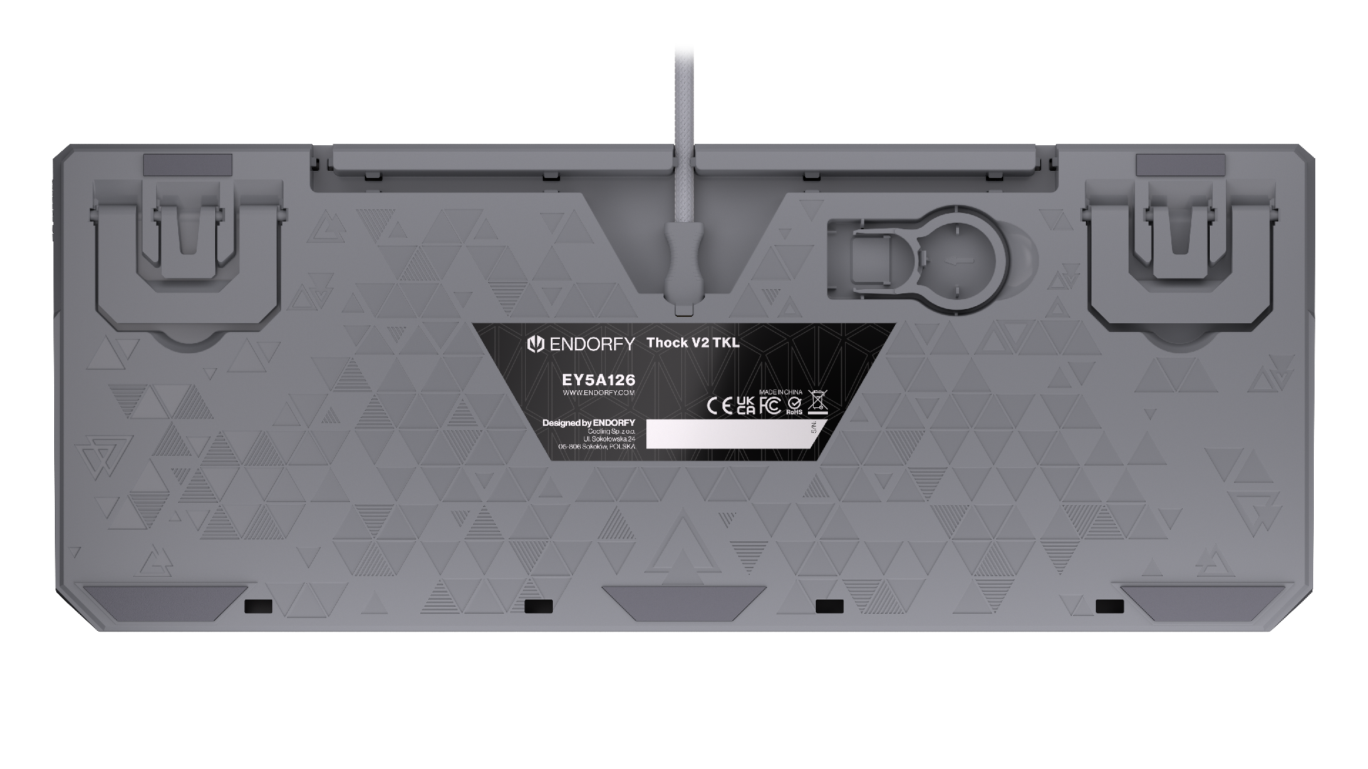 Endorfy механична клавиатура Thock V2 TKL, PBT, Endorfy Red switch, US Layout - Image 11