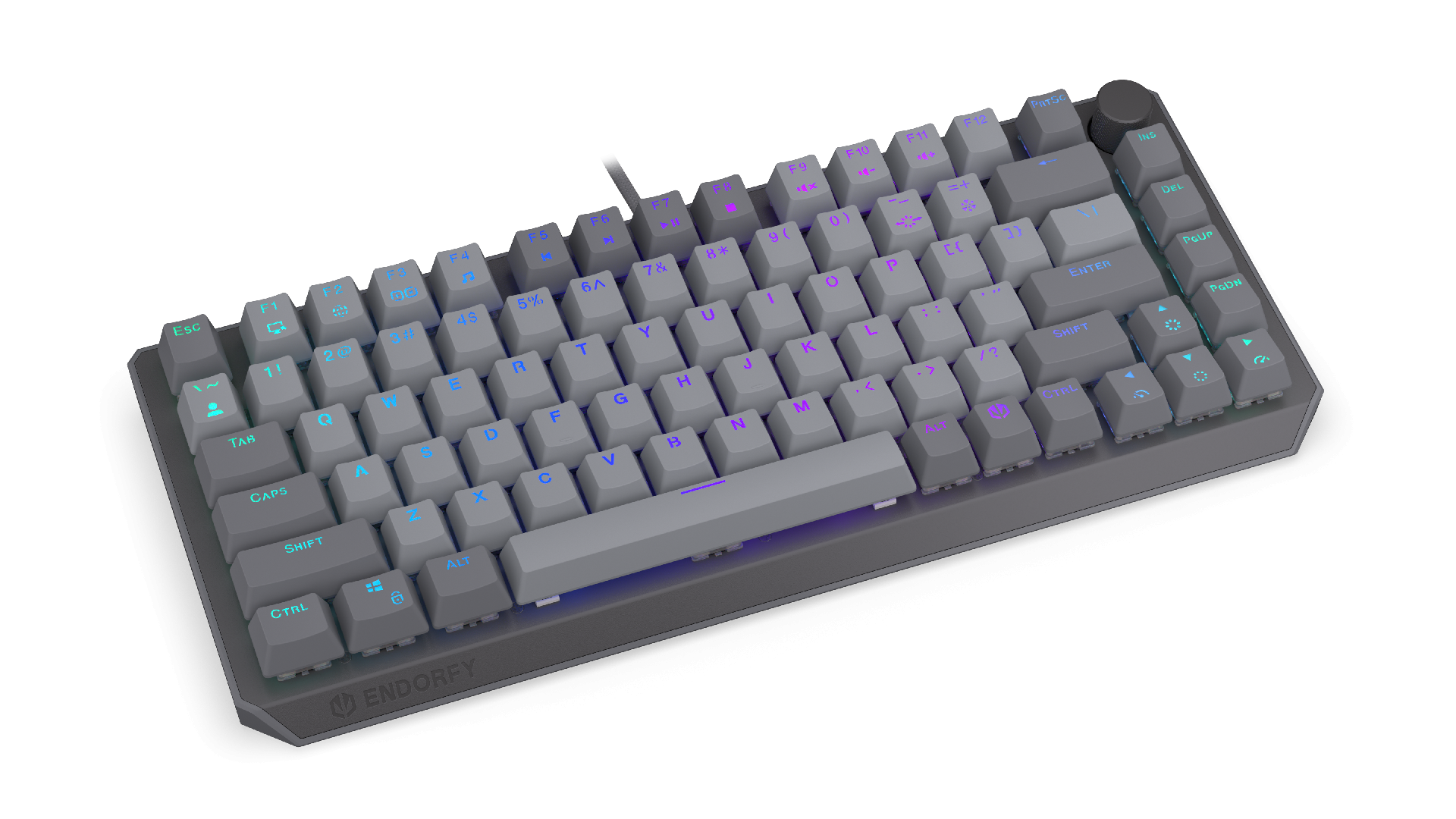 Endorfy механична клавиатура Thock V2 75%, PBT, Endorfy Red switch, US Layout - Image 2