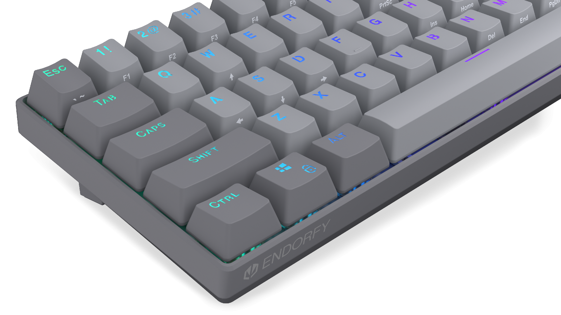 Endorfy механична клавиатура Thock V2 Compact, PBT, Endorfy Red switch, US Layout - Image 9