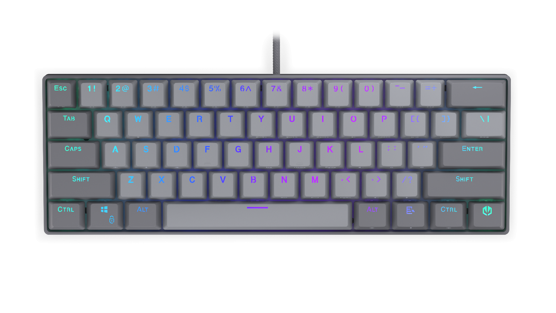 Endorfy механична клавиатура Thock V2 Compact, PBT, Endorfy Red switch, US Layout - Image 10