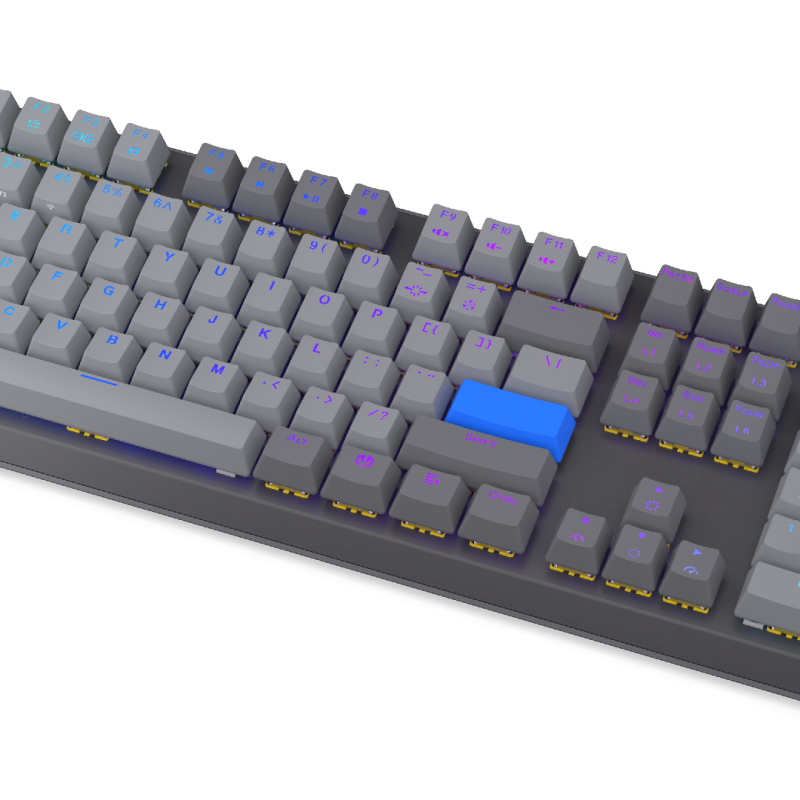 Endorfy механична клавиатура Thock Wireless V2 Full Size, PBT, Endorfy Yellow switch, US Layout