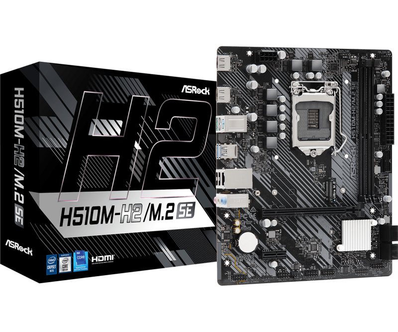 Дънна платка ASRock H510M-H2/M.2 SE, LGA1200, DDR4, mATX - Image 5