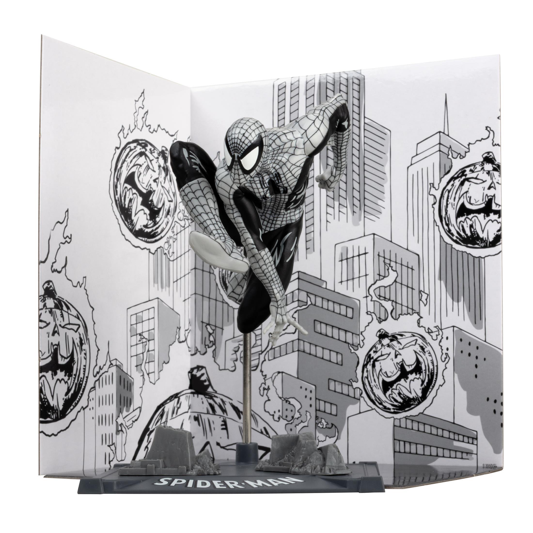 Фигурка FMarvel Spider-Man (Line Art) 1:10th Scale Collectible with Scene (Spider-Man #6) Gold Label - Image 5