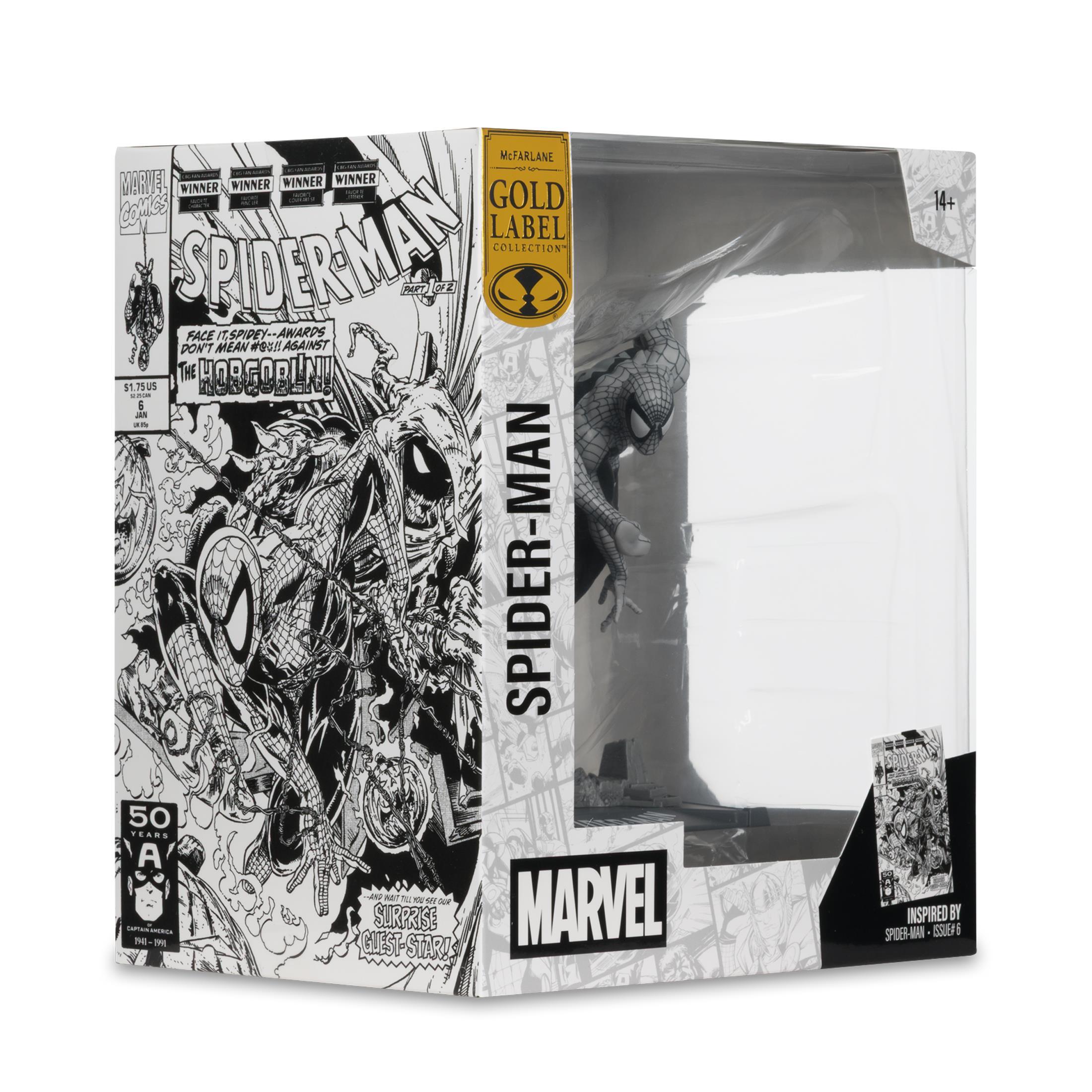 Фигурка FMarvel Spider-Man (Line Art) 1:10th Scale Collectible with Scene (Spider-Man #6) Gold Label - Image 7