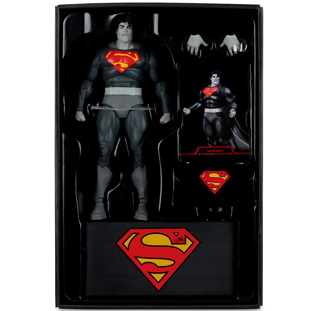 Фигурка DC Multiverse Superman (The Dark Knight Returns) Black & White Accent Edition Gold Label 7in - Image 7