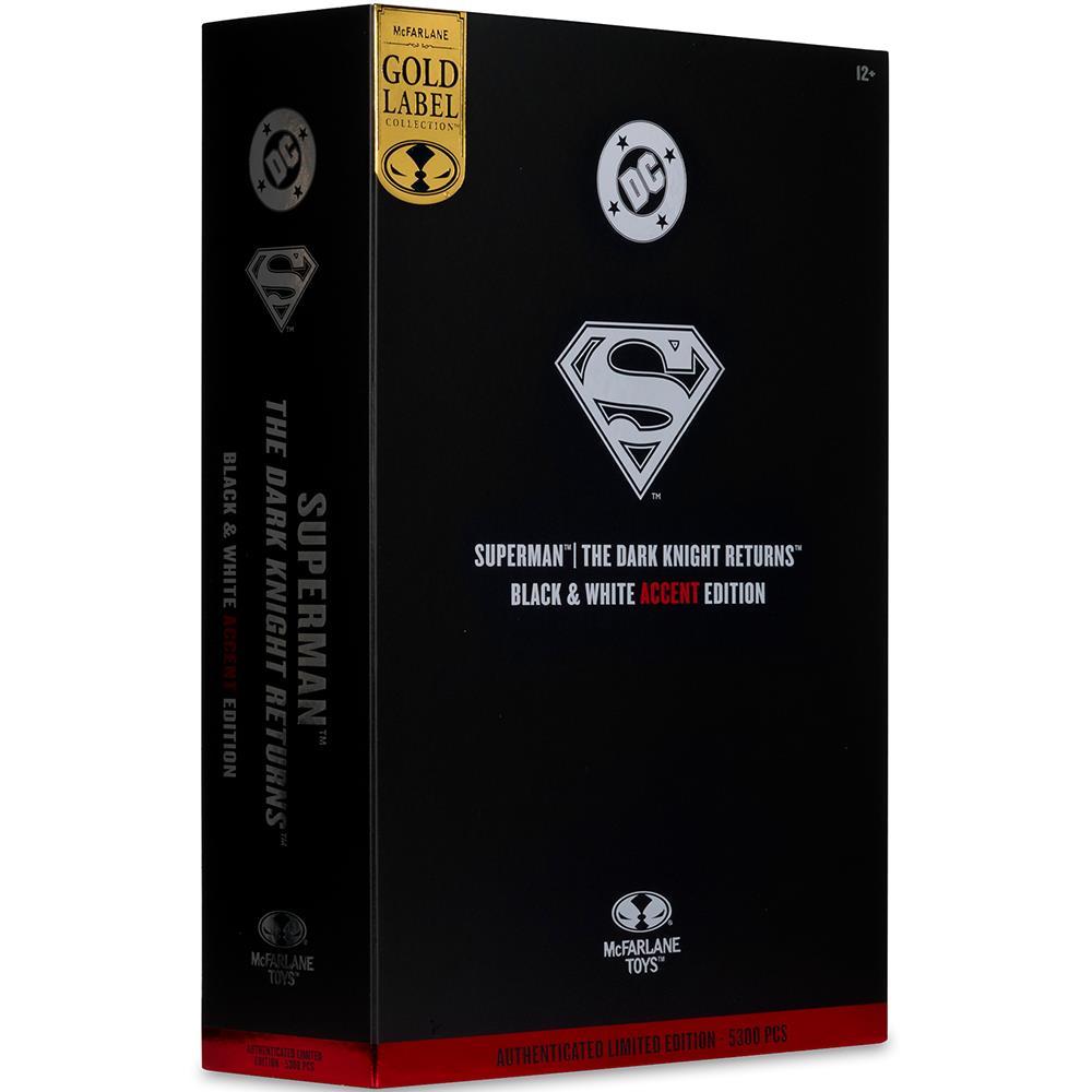Фигурка DC Multiverse Superman (The Dark Knight Returns) Black & White Accent Edition Gold Label 7in - Image 9