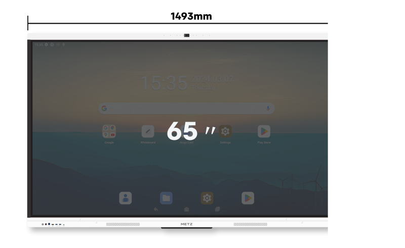 METZ Интерактивен тъч дисплей с вградена камера 65SG1 65" - Image 2