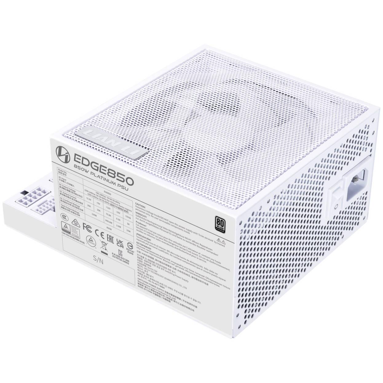 Захранващ блок Lian Li EDGE EG0850 White 850W 80+ Platinum PCIe 5.1, ATX 3.1 - Image 4
