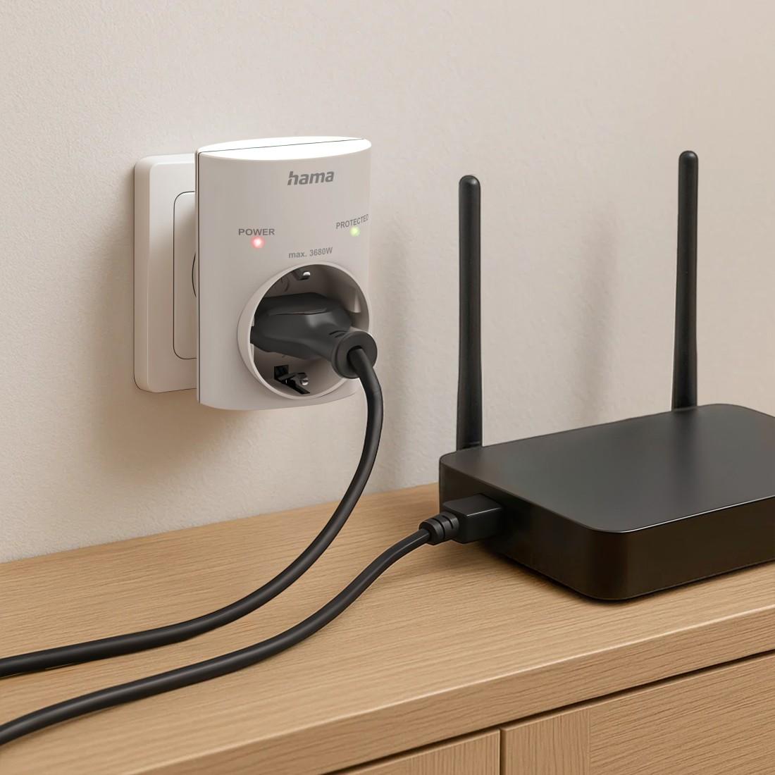 HAMA Контакт с вградена защита от пренапрежение - Image 5