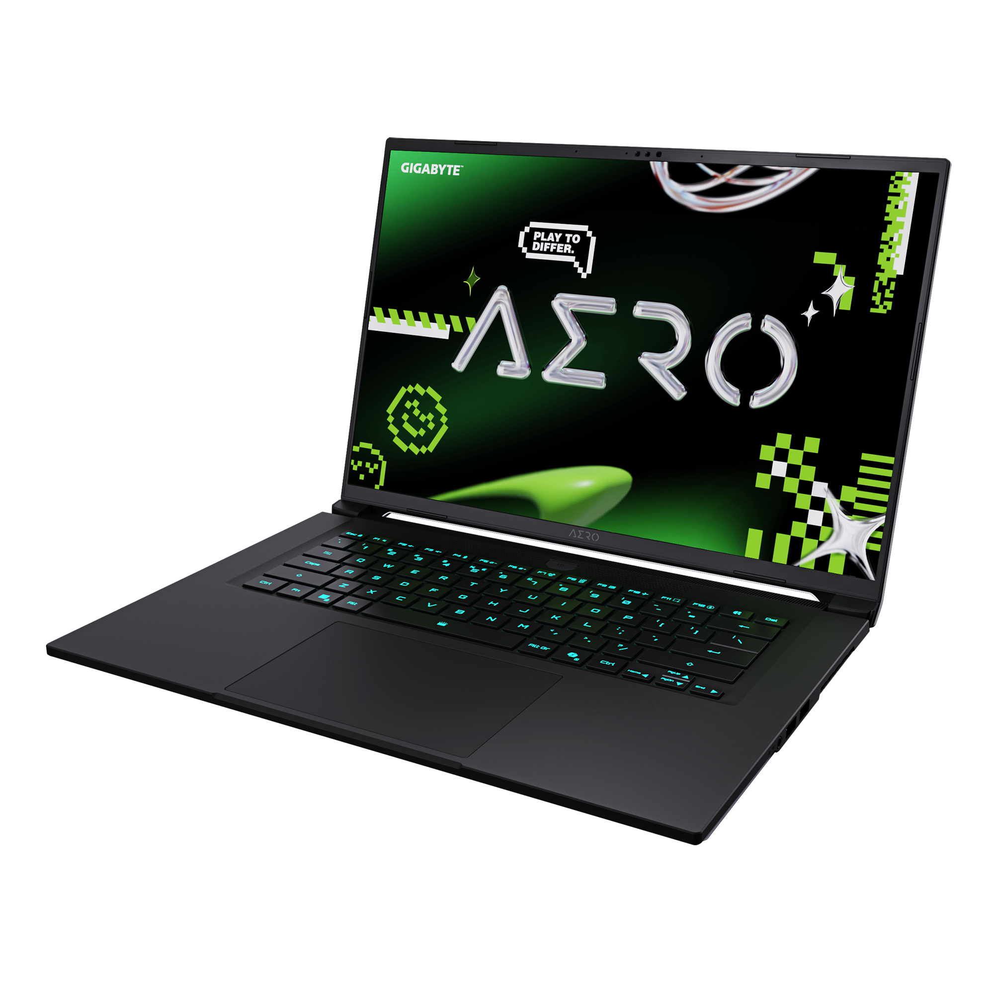 Лаптоп GIGABYTE AERO X16 1VH93EEC94DH - 16" inch IPS 165Hz,  AMD Ryzen Al 7 350, 16GB DDR5, 1TB SSD Gen4, RTX 5060, Win 11 Home - Бял - Image 3